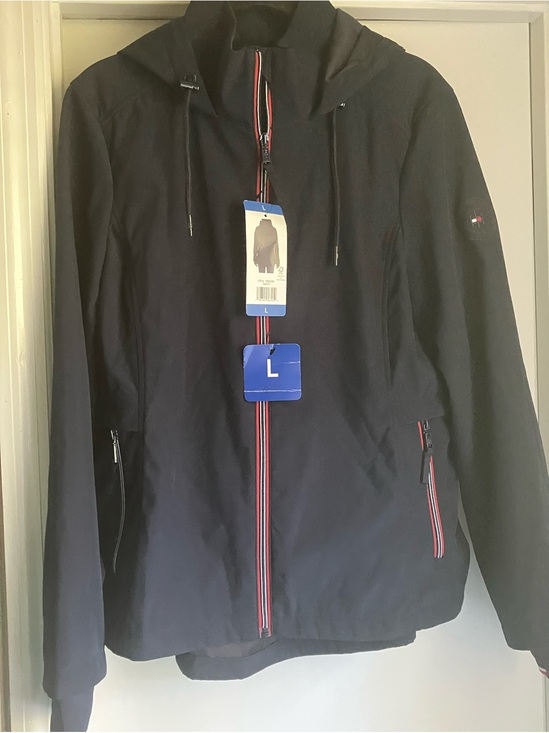 Tommy Hilfiger Jackets & Blazers - NWT, Tommy Hilfiger Navy Blue Jacket, With Hood, Size  L